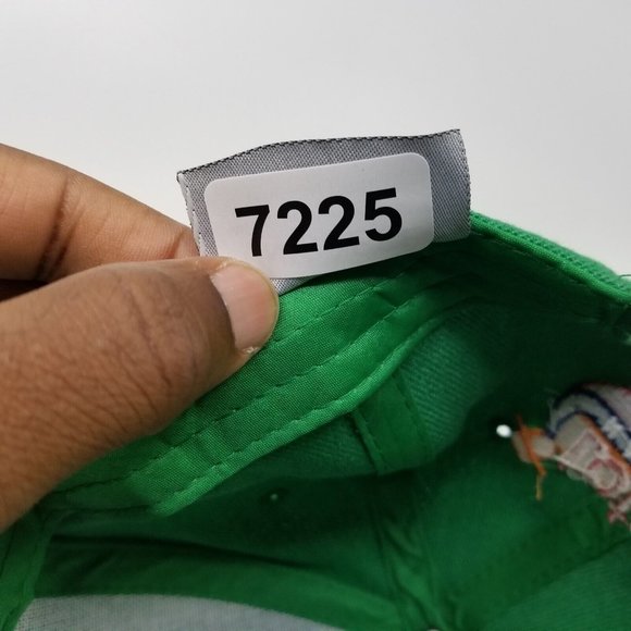Loteria Nacional Bueno Suerte 38 Millones Strapback Hat Green Spanish Back Logo - Picture 8 of 8